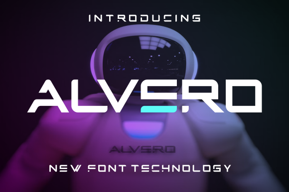 Alvero: A Bold, Futuristic Display Font
