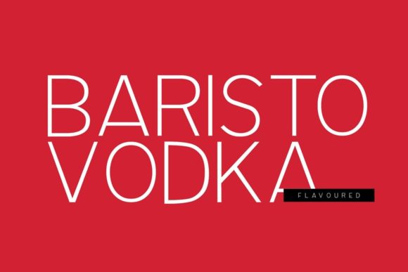 Baristo Vodka: A Stylish and Sophisticated Font for Creative Expression