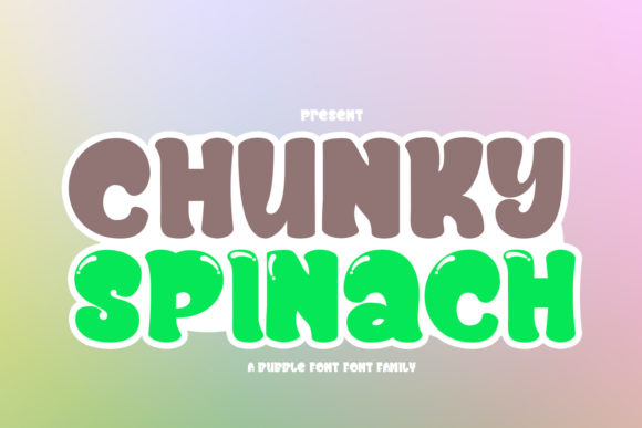 Chunky Spinach: A Friendly Font for Every Creative Project