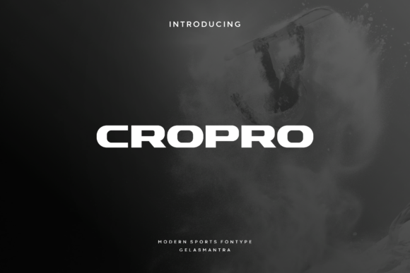 Cropro: The Sporty Font That Blends Professionalism and Playfulness
