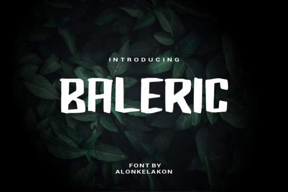 Discover the Charm of Baleric: A Casual, Paint-Brushed Display Font