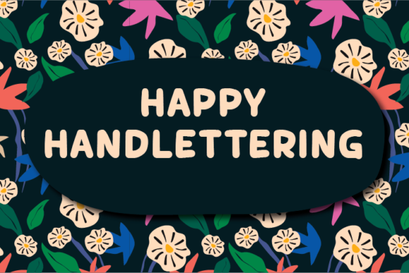 Happy Handlettering: A Unique Display Font for Creative Projects