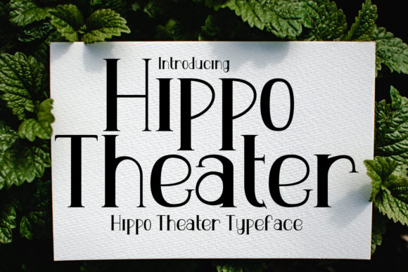 Hippo Theater: A Romantic Font for Memorable Designs