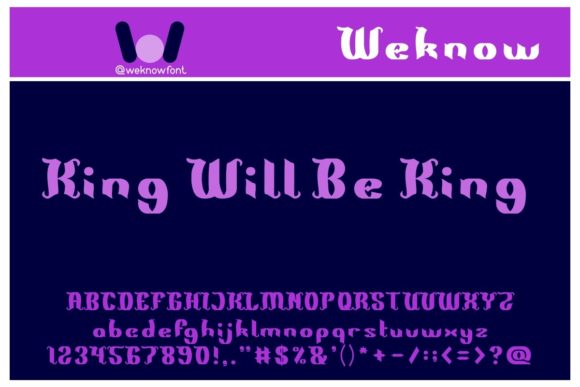 King Will Be King: A Gothic Display Font for Bold Design Projects