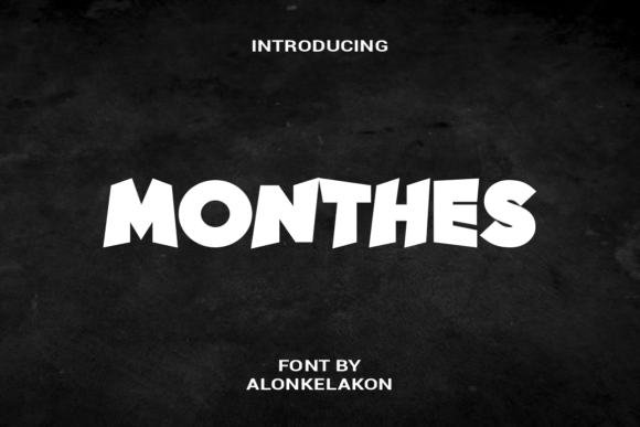MONTHES: A BOLD, ALL-CAPS DISPLAY FONT THAT BRINGS STYLE TO EVERY PROJECT