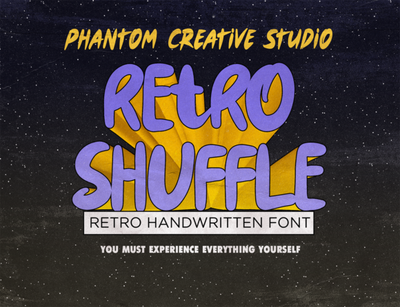 Retro Shuffle: A Bold, Vintage-Styled Display Font for Nostalgic Design