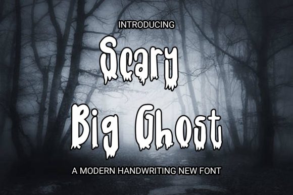 Scary Big Ghost: A Dark Font for Halloween Designs
