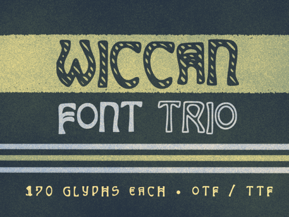 Wiccan Trio: A Stylish Font for Creative Expression